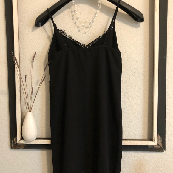 Black dress+Lace+ Black +Spaghetti strap+SZ Small - Picture 4 of 8